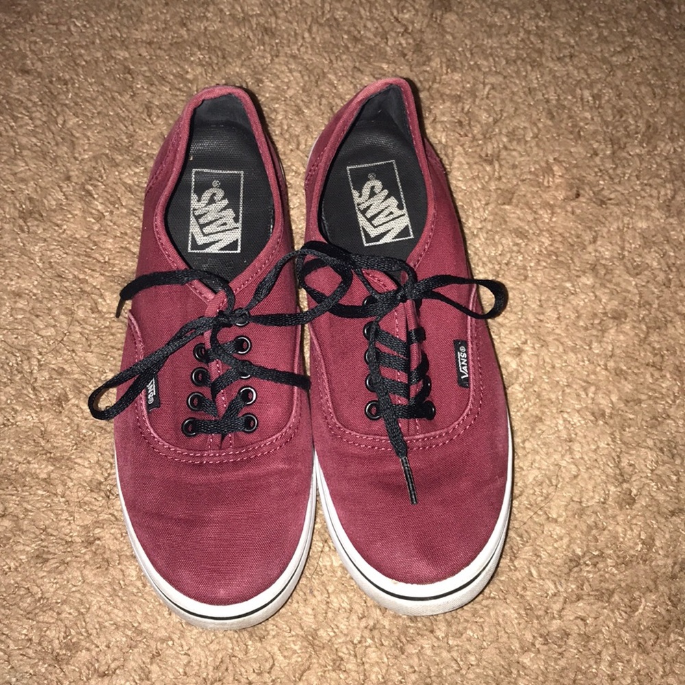 Burgundy Vans